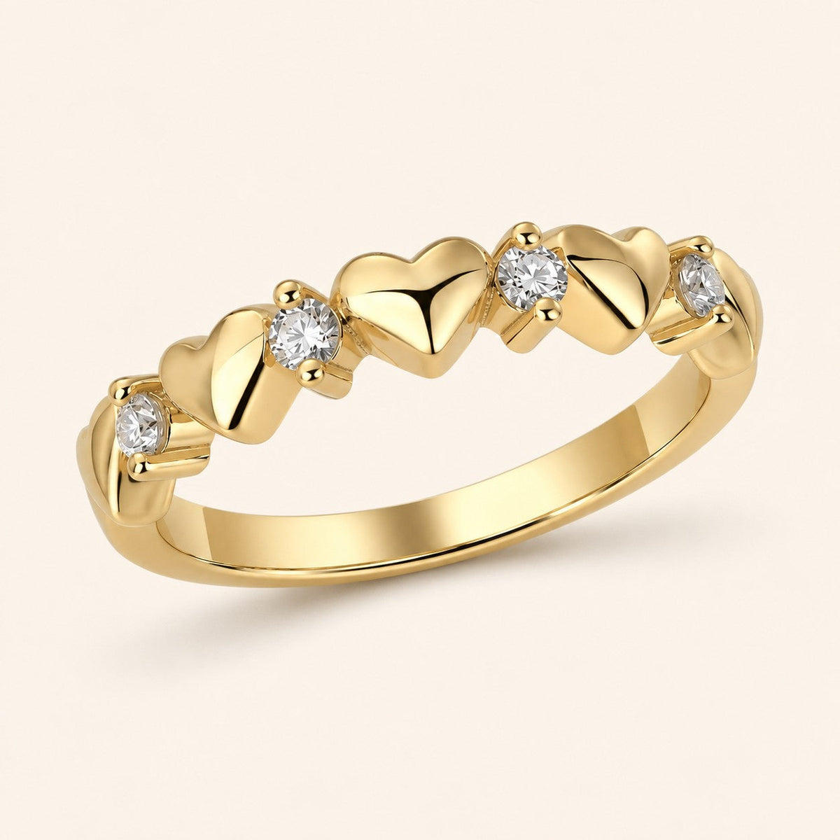 Ward Al Fuad Ring, gold finish