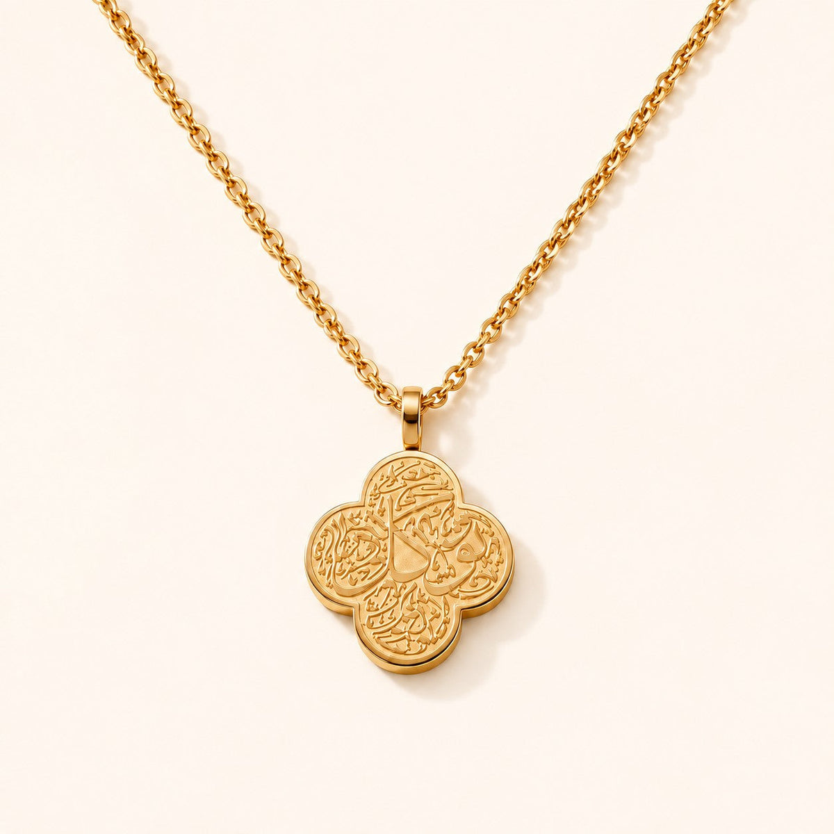 Rawdat Al Fuad Necklace, gold finish