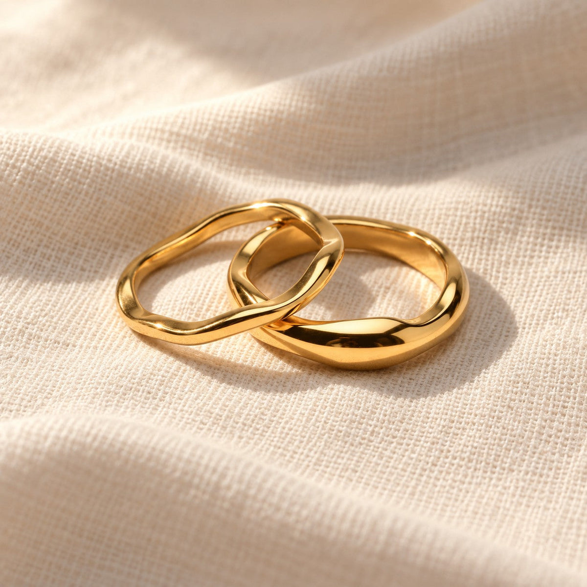 Unity Ring on cream linen