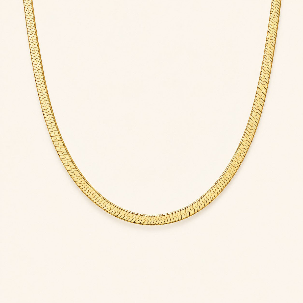 Aura Herringbone, gold finish